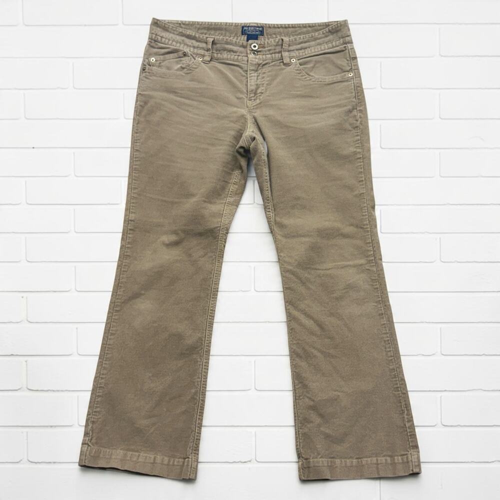 Vintage Polo Jeans Co Wendy Jean Corduroy Pants Tan Mid Rise Bootcut Flare 12x30